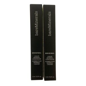 BareMinerals Original Liquid Mineral Concealer Lot of 2 Light/Med 2.5W 2189 6ml